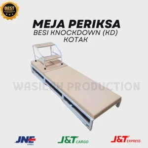 MEJA PERIKSA KNOCKDOWN KOTAK BESI