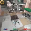 DOUBLE WASKOM 1 KAKI STAINLESS