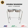 Double Waskom kaki 4 Stainless