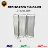 BED SCREEN 3 BIDANG STAINLESS