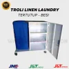 TROLLEY LINEN LAUNDRY TERTUTUP BESI