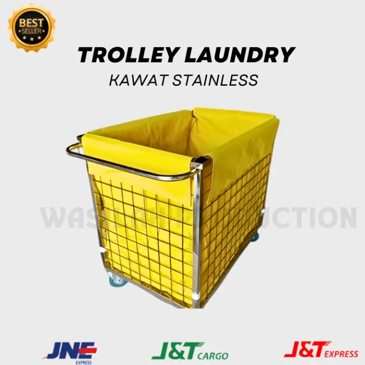 TROLLEY LAUNDRY KAWAT STAINLESS