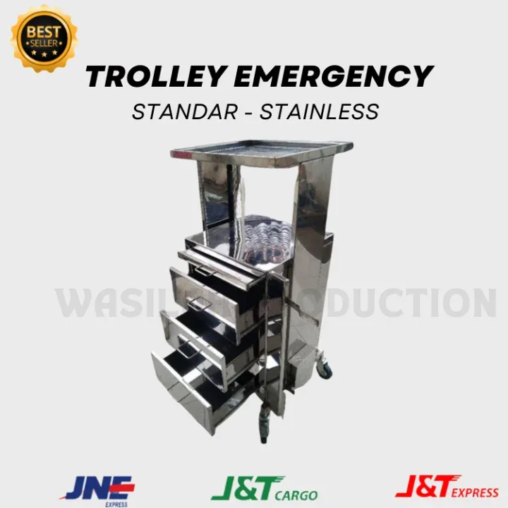 TROLLEY EMERGENCY STANDAR STAINLESS